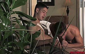 Handsome AJ Monroe pounds Tony Douglas hard on a vacation