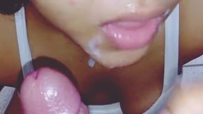 Mexican Chubby Wife Blowjob Deepthroat