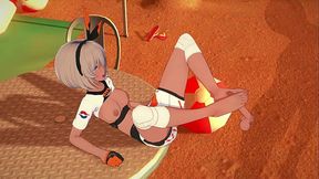 Bea footjob - 3D Hentai