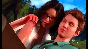 Blonde Beauty Gags on Dick Climaxes During Wild Blowbang Action