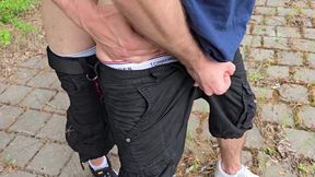 Found a Perfect Public Spot and Fucked My Gay Boy Bareback Like He Deserves