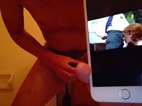 Gay Boy with Huge Dick CUMS for Straight Porn Video