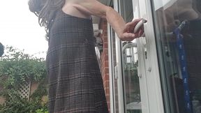 Whoops...my dress came down