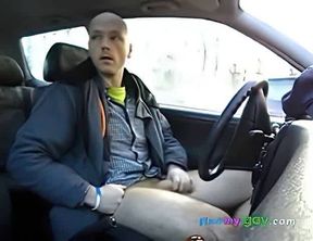 Wanking in the Car