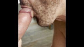 Daddy Pumps His Big Cock and Gets His Cock Used by His Buddy.