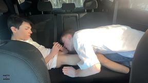 matty and aiden: hot twink blowjob in the car