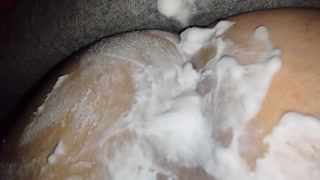 Dirty bull sister gets piss fucked from swollen cunt and cummed on