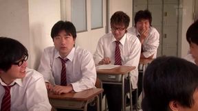 japanese students dicking fat ass milf teacher in classroom