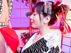 Sexy Japanese woman wants to fuck hard so she gets it