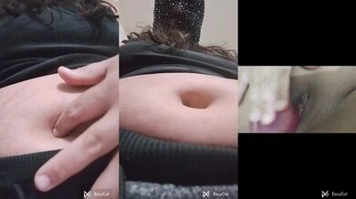 Latina chubby girl masked belly play dildo fucking hot public fingering