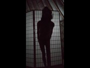 Dany x : A strip tease in the Yurt