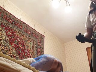 Anastasia Mistresse Domination cutie screw with sextoy belt on cute pliant hunk Sasha Earth