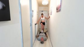 Danielle Mini Skirt & Heels Trample Walk (4K)
