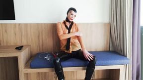 Pussy Pumping clad in latex