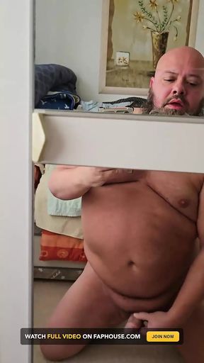 Head on Mirror Masturbation