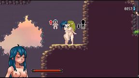 Nayla'_s Castle [PornPlay Hentai game] Ep.5 Threesome with dark elves is the solution to our problem