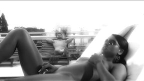 Ju Pantera Works A Cock Into Her Ass In This Erotic Black And White Scene- LatinaFever