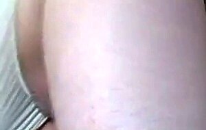 Pre-cum & Cum Shot on G-String