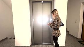 Hot Neighbor Sucked & Rode My Hard Pole In The Elevator Encounter