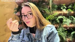 Library girl surprises me with an amazing oral&#x1F61C;