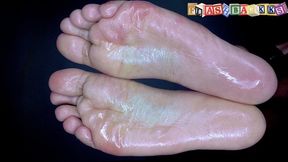 Wet Oily Foot Massage