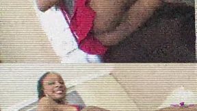 Ebony Bitch with a Big Ass Looks so Good When Taking a White Raging Manhood.