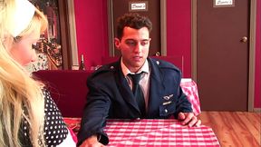 She loves the feeling when one cock just slides in her asshole and another one, just pulled out from her ass, bangs her mouth