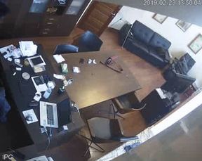 Boss having sex with his lover, caught on camera.(5)