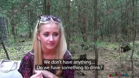 Girlfriends XXX - Petite Keira &amp; Michelle Find a Secluded Spot for a Wild 3some &amp; Pussy Licking in the Forest