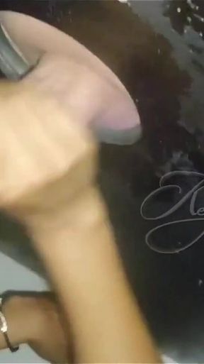 The Rascal Came Hard, First in My Pussy and Then in My Mouth in the Gloryhole