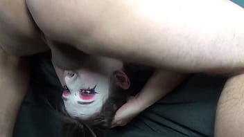 Moxxi's Balls Deep Throat Slam Gets Cum in Face While Gazing Forward