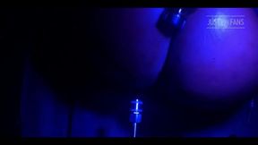 Big Chocolate Booty Under Blue Lights.yes Please