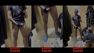 MY DICK GETS ACCIDENTALLY HARD SO OFTEN. THIS TIME IN THE CHANGING ROOM!😈🔥