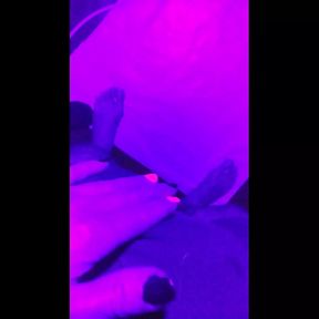 Blacklight Handjob Fun :)