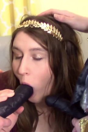 Directors cut Ancient Roman three girl black cock party