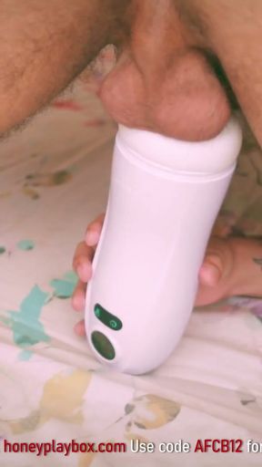 FREE FULL VIDEO Big Uncut Cock Latino Tests HoneyPlayBox Kai2 Automatic Masturbator Intense Cumshot   Clip 2