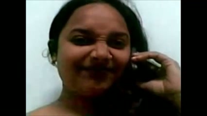 Dark haired Indian plump nympho tickles both of her fuck holes a bit