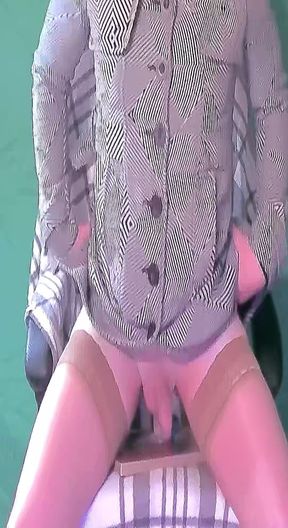 I fuck myself in my coat