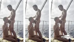 Sun-Kissed Twink JERKS OFF Then DEEP THROATS Hot Cock – Wild Gay Cruise Action 18+