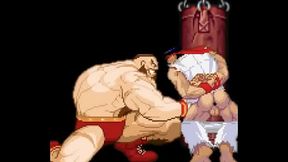 Zangief Jerks Ryu'_s Cock
