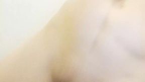 Flashing small boobs and shaved pussy