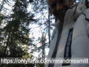 Russian MILF publicly sucked off a stranger in a park in Finland