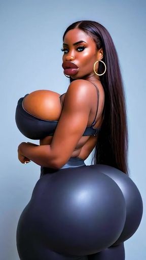 Memorable moment from &quot;Massive Ebony Bubble Butt Twerk Compilation - Ai Generated&quot;