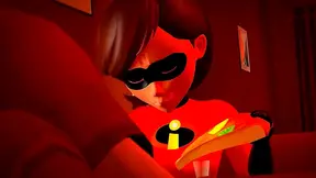 ElastiWoman Dominates Mr. Incredible in Fiery Doggy Style Ride