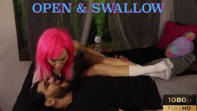 Open & Swallow My spit - {HD 1080p}