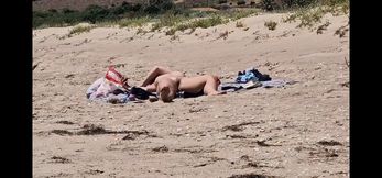 Close up of a Pussy on a Nude Beach