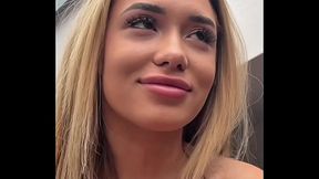 18 Yo Petite Blonde SCREAMS in POV Missionary - Cum SPLASHES Her Face After ROUGH Doggy