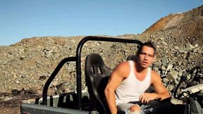 Hot milf with huge member cum in real outdoor European scene