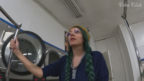 LOCKED Clothes in Laundry, Public Masturbation, and SQUIRT
