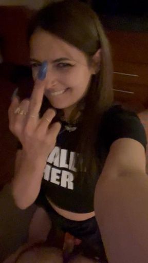Full pegging selfie video
